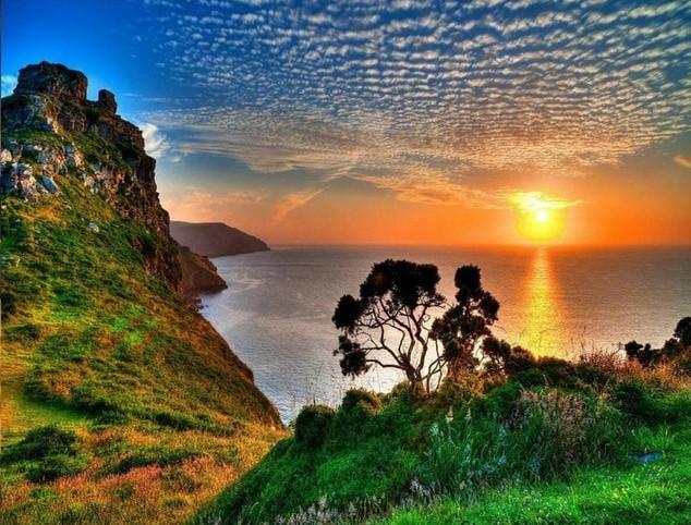 Valley of The Rocks At Sunset Paint By Numbers