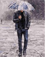 Man Under Umbrella Paint By Numbers