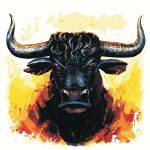 Bull Head Paint By Numbers