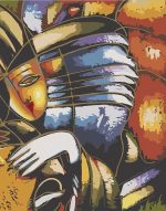 Pablo Picasso Abstract Face Paint by numbers