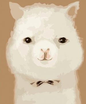 Cute Alpaca Paint By Numbers