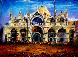 Pigeons In San Marco Square Venice Paint By Numbers