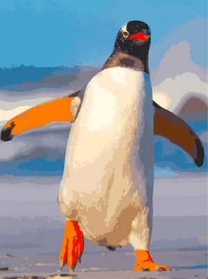 Penguins Bird Paint By Numbers