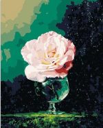 Rose In Glass Paint By Numbers
