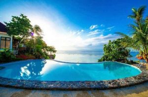 Tourist Resort on Beach Landscape Paint By Numbers