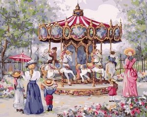 Carousel Amusement Park Paint By Numbers