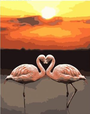 Flamingo Birds Paint By Numbers