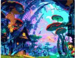 Mushroom Forest Paint By Numbers
