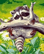 Little Raccoon Paint By Numbers