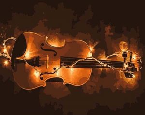 Violin Light Paint By Numbers