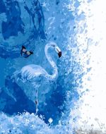 Blue Flamingo Paint By Numbers