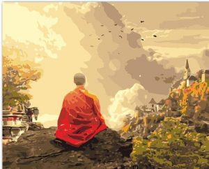 Meditation Monk Paint By Numbers