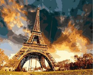Paris Eiffel Tower Paint By Numbers