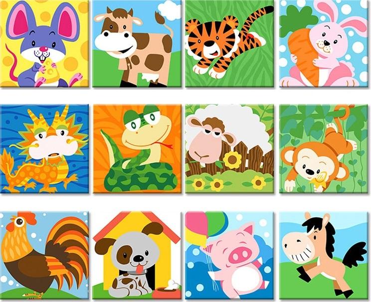 Animals City - DIY Paint By Numbers - Numeral Paint