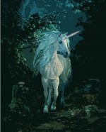 Unicorn In Forest Paint By Numbers