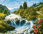 Flowing River paint by numbers