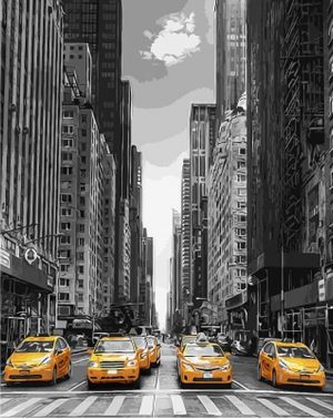 New York Taxis Paint By Numbers