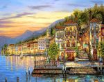 Bellagio Lake Houses Paint By Numbers
