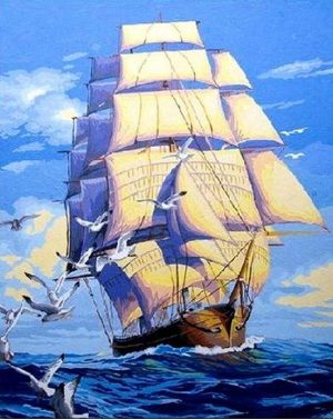 Sailing Boat Paint By Numbers