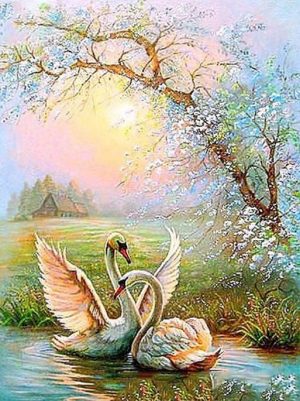 Swan Lovers Paint By Numbers
