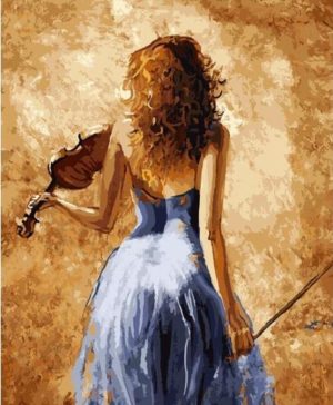 Violinist Woman Paint By Numbers