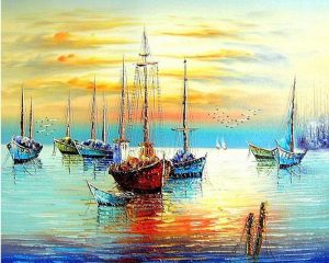 Sailing Boats Paint By Numbers