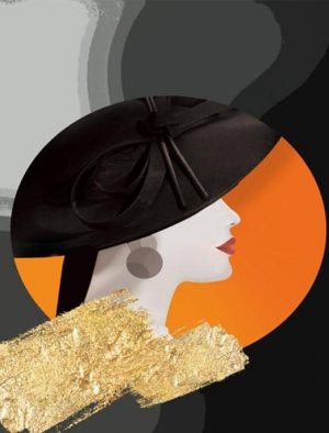 Woman In Black Hat Paint By Numbers