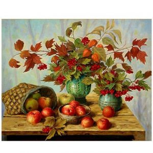 Leaves And Apples Paint By Numbers