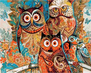 Mandala Owls Paint By Numbers