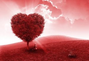 Red Heart Tree Paint By Numbers