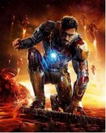 Iron Man Film Paint By Numbers
