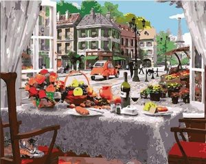 Paris Cafe Paint By Numbers