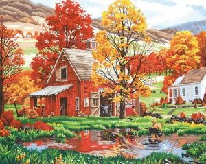 Autumn Farmhouse Paint By Numbers