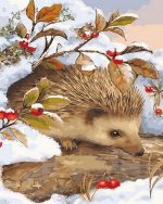 Winter Hedgehog Paint By Numbers