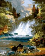 Waterfall Forest Paint By Numbers