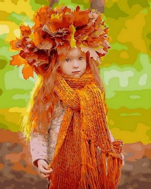 Autumn Girl Paint By Numbers