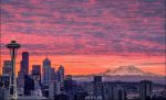 Seattle Washington Sunset Paint By Numbers