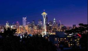 Seattle At Night Paint By Numbers