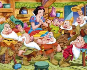 Snow White And the Seven Dwarfs Paint By Numbers