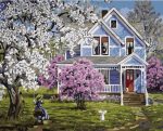 Spring Countryside House Paint By Numbers