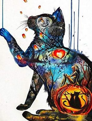 Abstract Cat Paint By Numbers