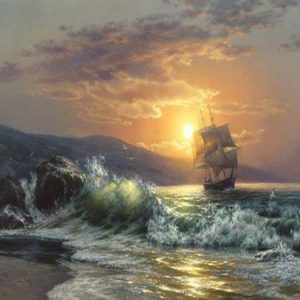 Sea Waves paint by numbers