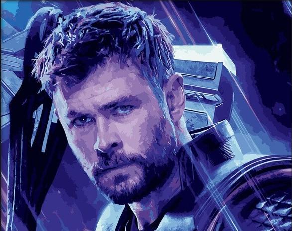 Thor Hero Paint By Numbers