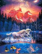 Horse Running In Magic Land Paint By Numbers