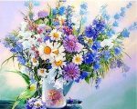 Spring Flowers Vase Paint By Numbers