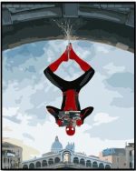 Spiderman Hanging In Bridge Paint By Numbers