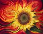 Magical Sunflower Paint By Numbers
