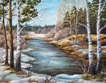 Winter River Paint By Numbers