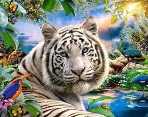 Tropical Tiger Paint By Numbers