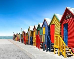 Cape Town Beach Huts Paint By Numbers